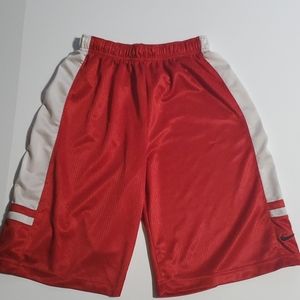Red/White Nike Basketball Shorts - Size Large